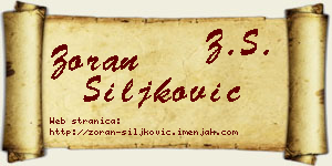 Zoran Šiljković vizit kartica